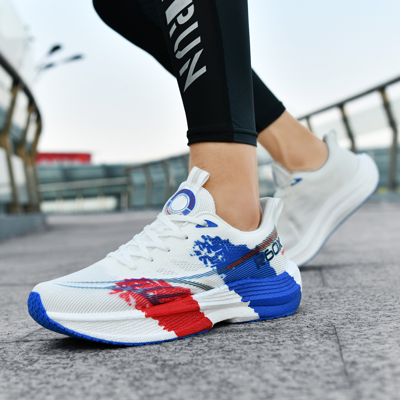 Running Shoe Carbon - Popcorn Sneakers, Ultra-Light Carbon Plate Breathable