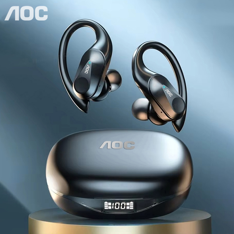 Earphone Sport Hook - Choice AOC Sports Headset Wireless Bluetooth