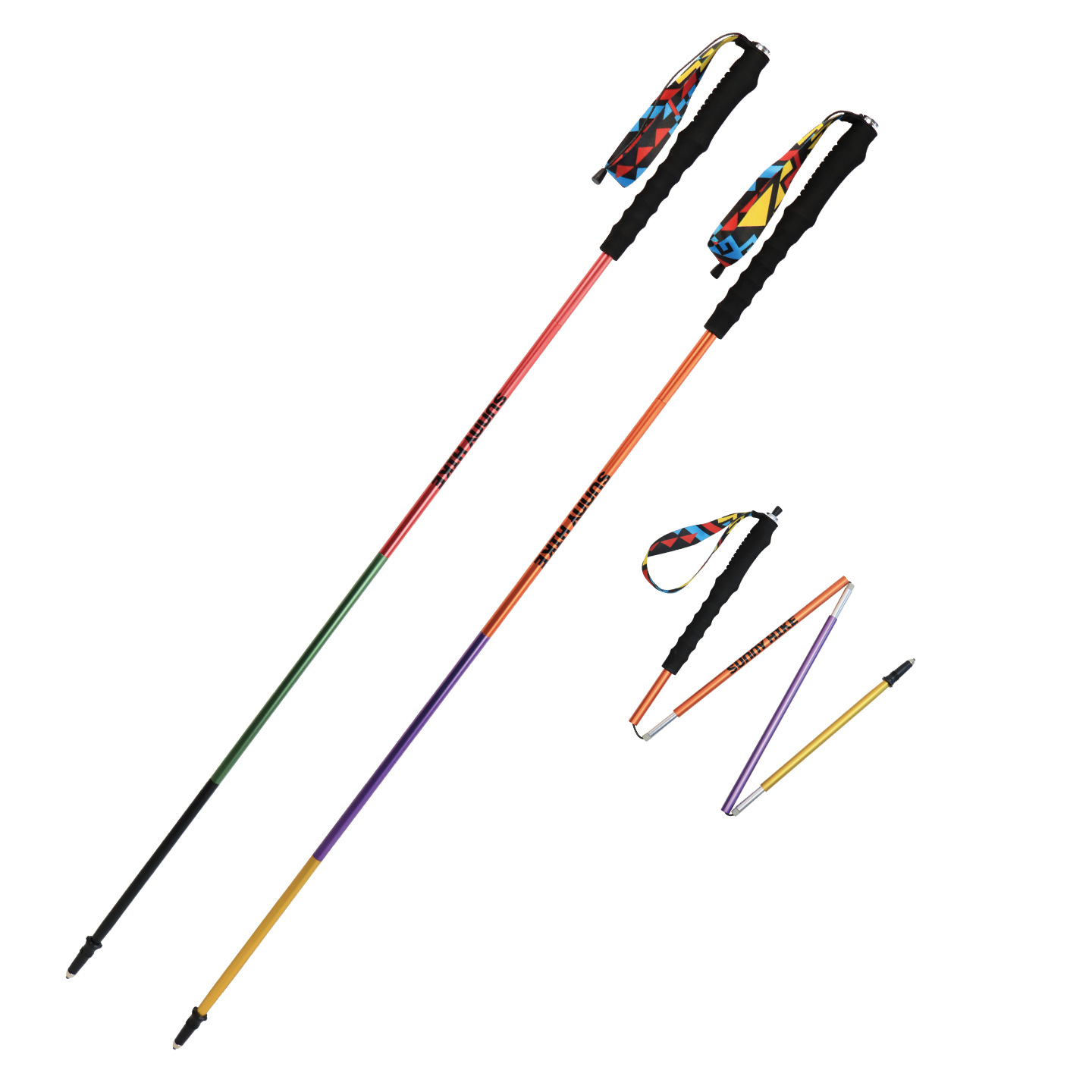 Ultralight 7075 Aluminum Foldi - Trekking Pole Carbon review and price