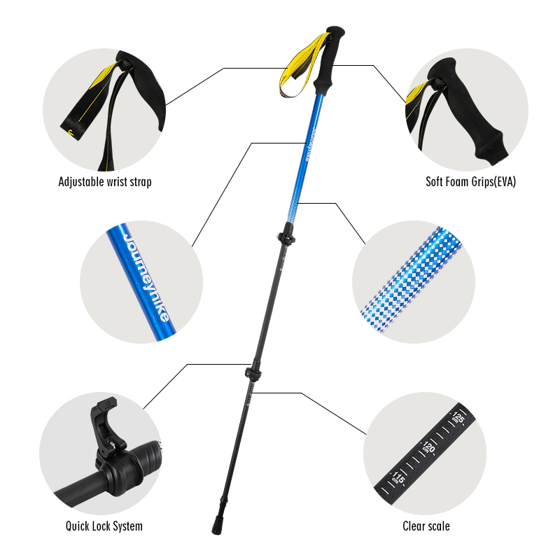 Yellow 3K Carbon Fiber Trekkin - Trekking Pole Carbon review and price