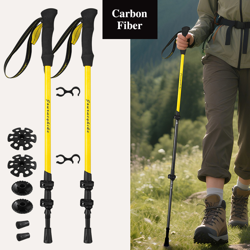 Yellow 3K Carbon Fiber Trekkin - Trekking Pole Carbon review and price