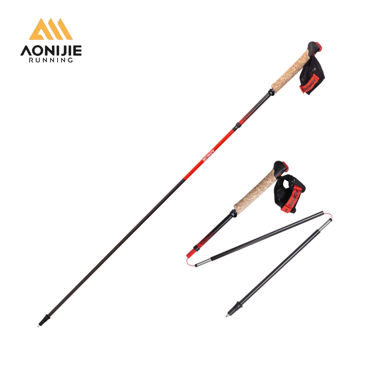 2 Pcs AONIJIE E4212 E4218 Fold - Trekking Pole Carbon review and price