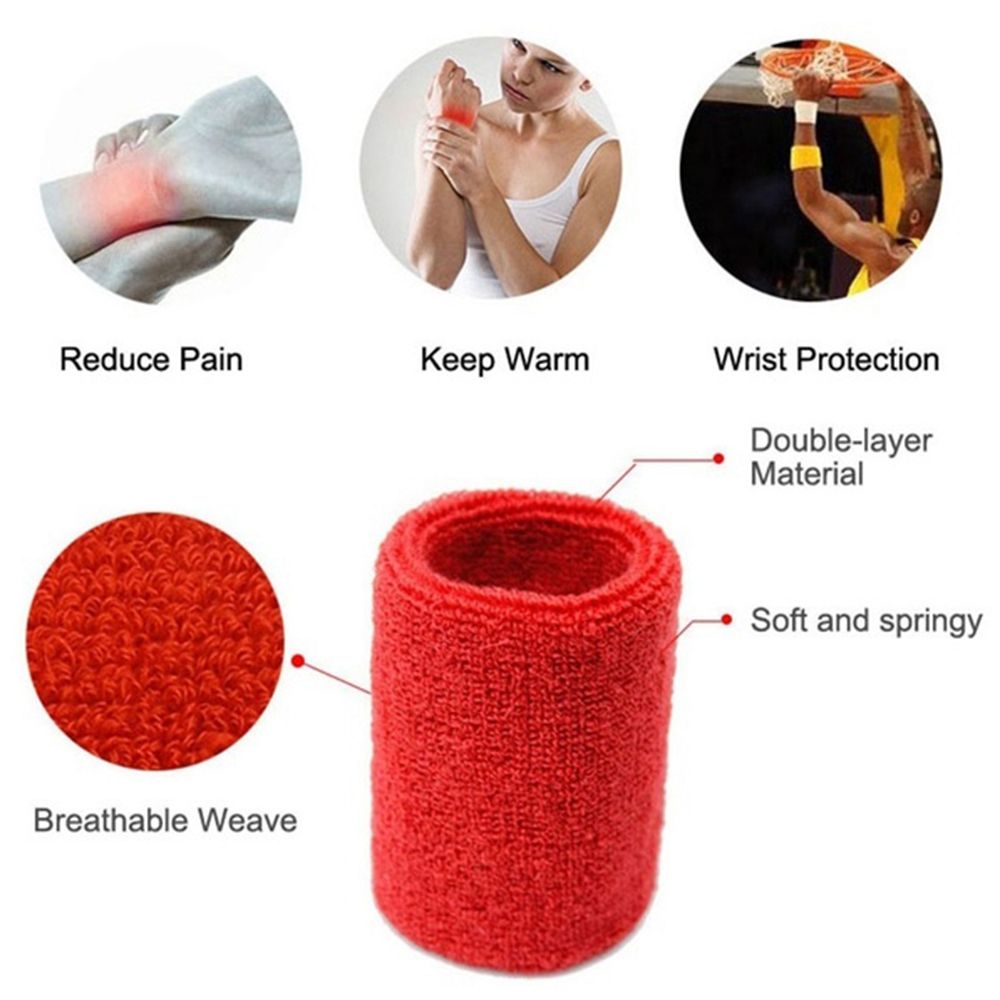 1/2Pcs Unisex Wristbands Sport - Sweat Band Wrist review and price