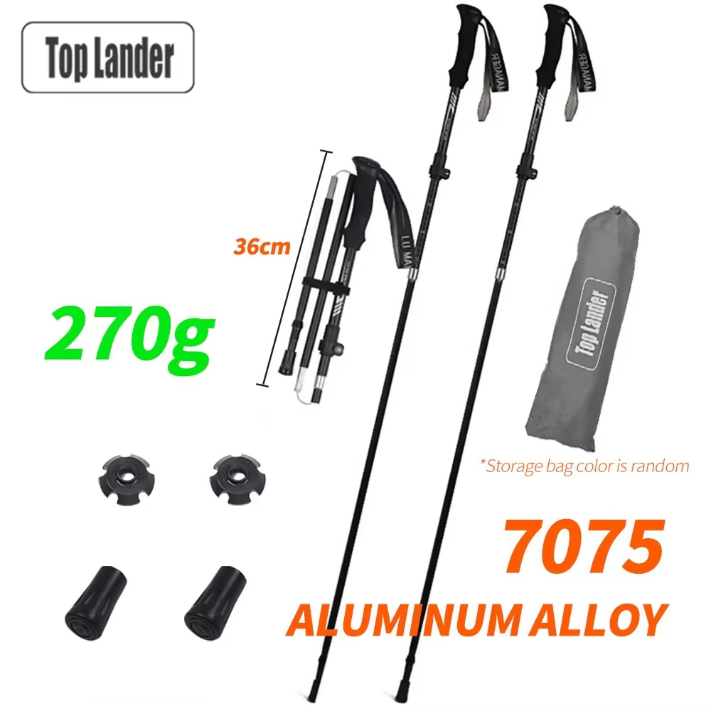 Foldable Trekking Pole 7075 Al - Trekking Pole Carbon review and price