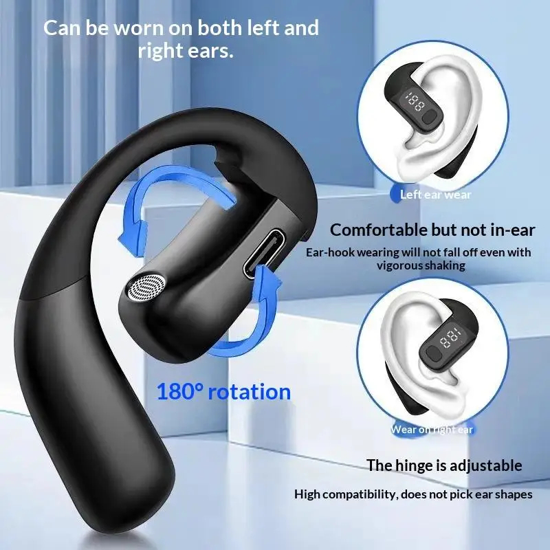 Bluetooth 5.4 180° Rotation Ad - Earphone Sport Hook review and price
