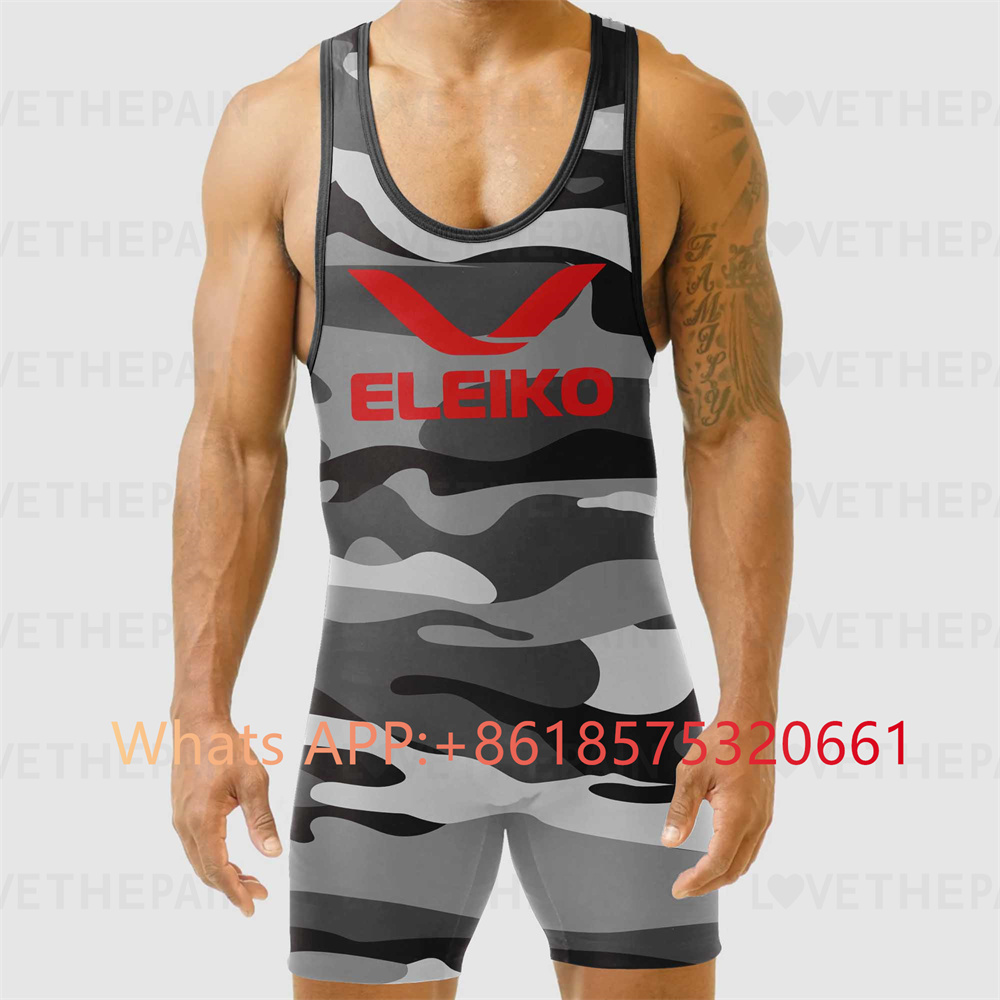 ELEIKO Mens Wrestling Singlet  - Running Gear Train review and price