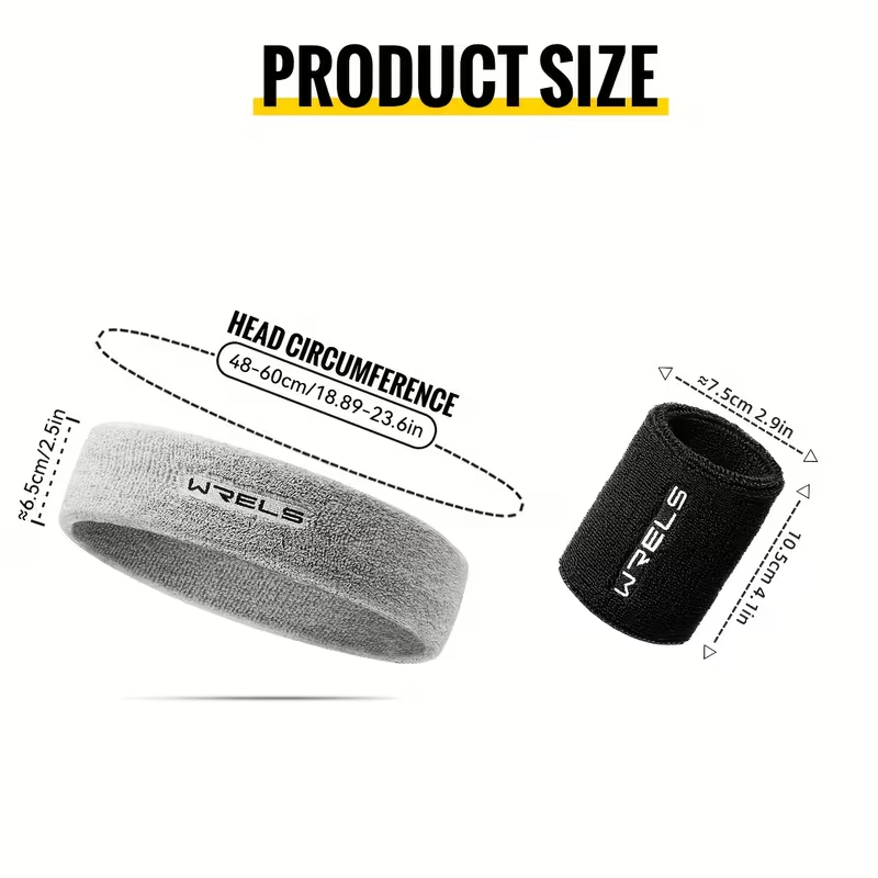 WRELS 1Set Sports Headband Wri - Sweat Band Wrist review and price